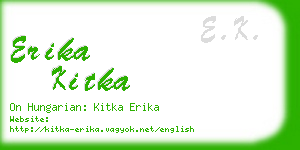erika kitka business card